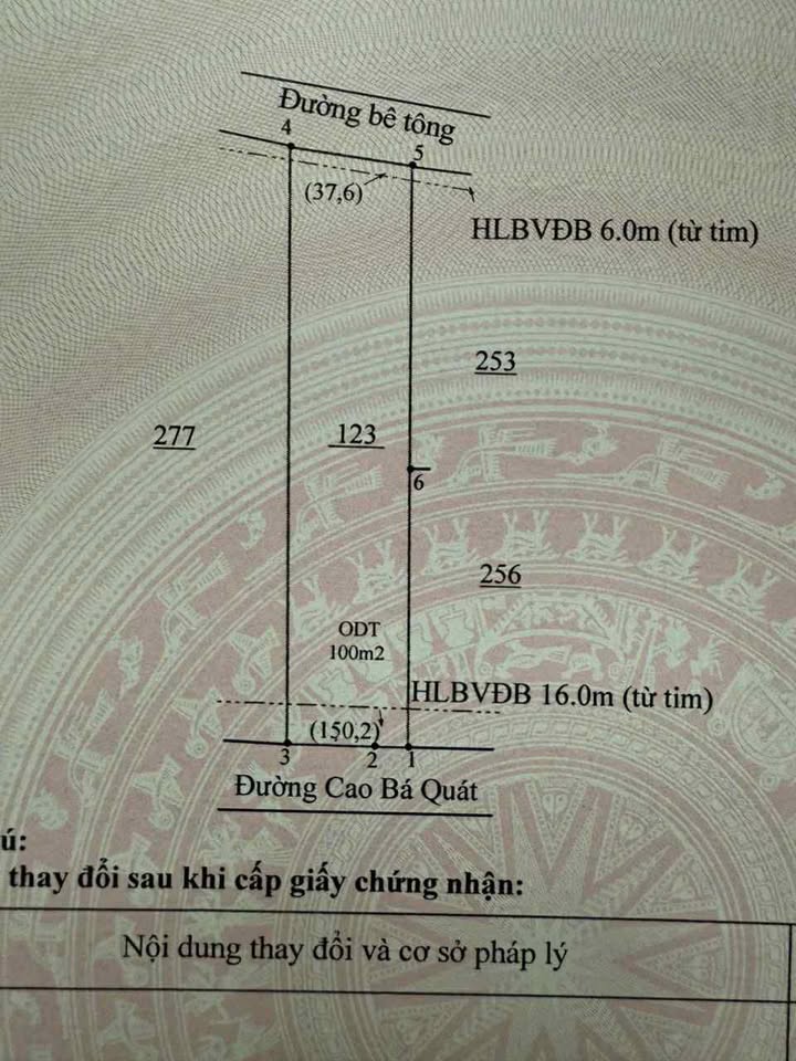 Đất nền Chơn Thành 279m² giá 1.2 tỷ - Mặt tiền đường nhựa