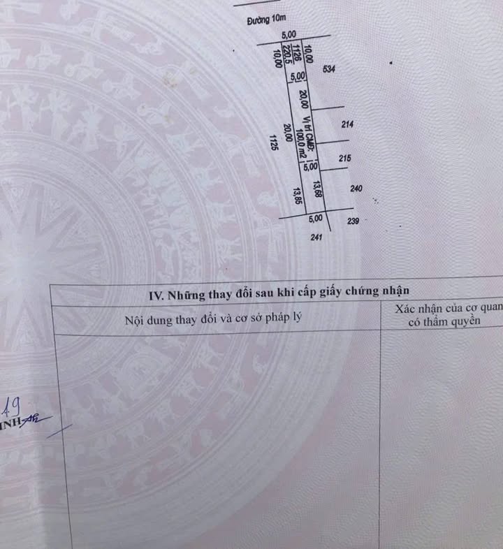 Đất thổ cư Hiệp Ninh 125m² giá 1.55 tỷ - Vị trí trung tâm, thuận tiện giao thông