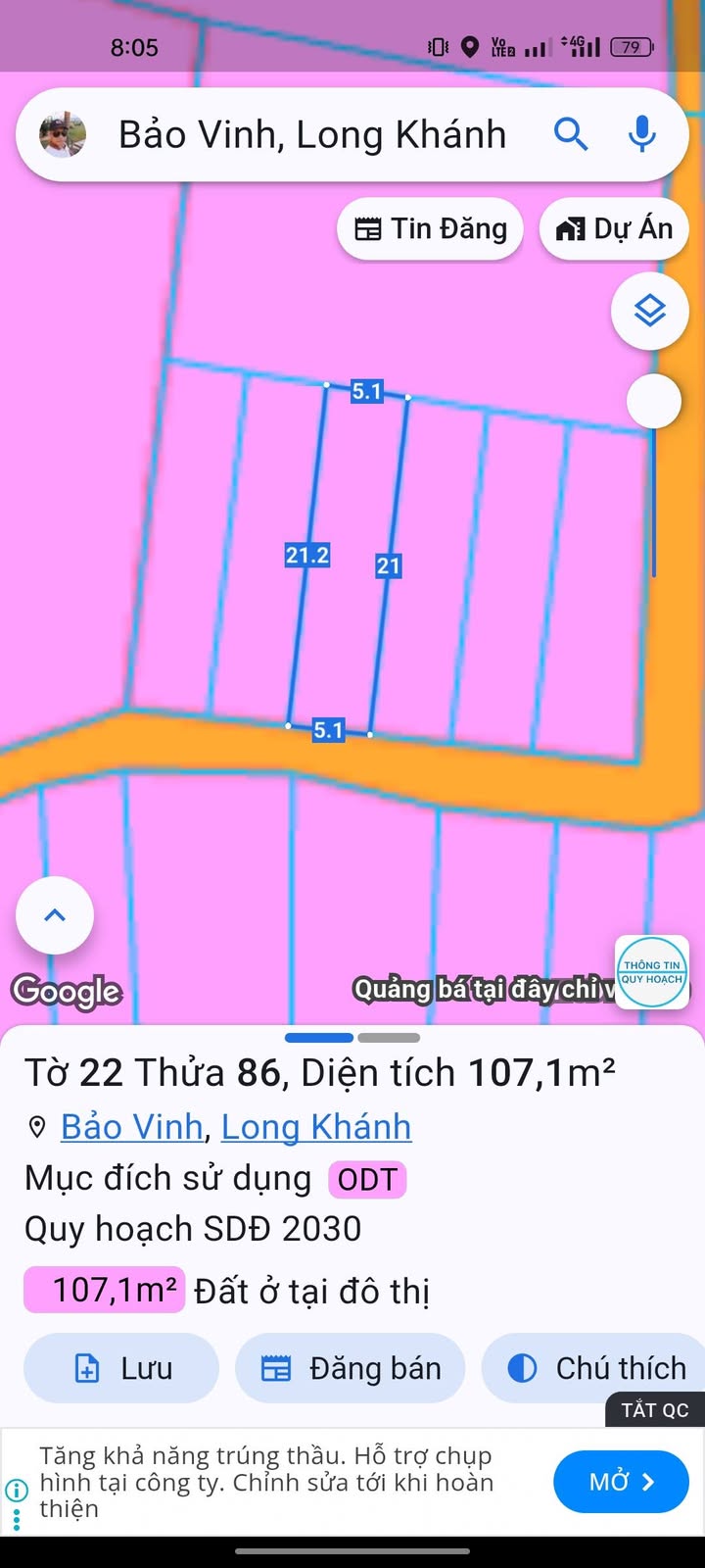 Đất nền hẻm 4C, Duy Tân, Bảo Vinh 107m² giá 1.1 tỷ - Sổ hồng chính chủ!