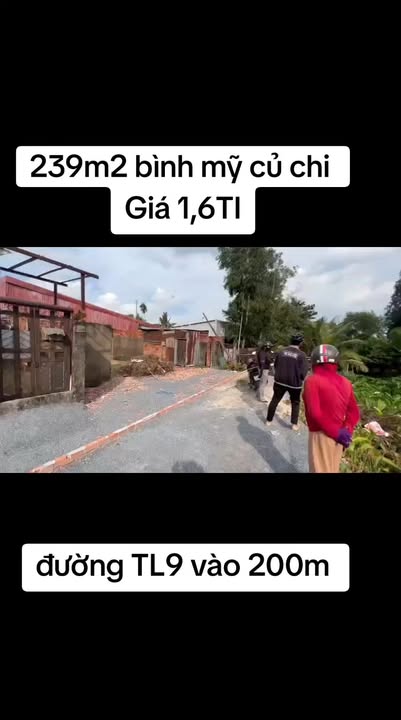 Đất nền Bình Mỹ, Củ Chi 239m² giá 1.6 tỷ - Cơ hội đầu tư hấp dẫn!