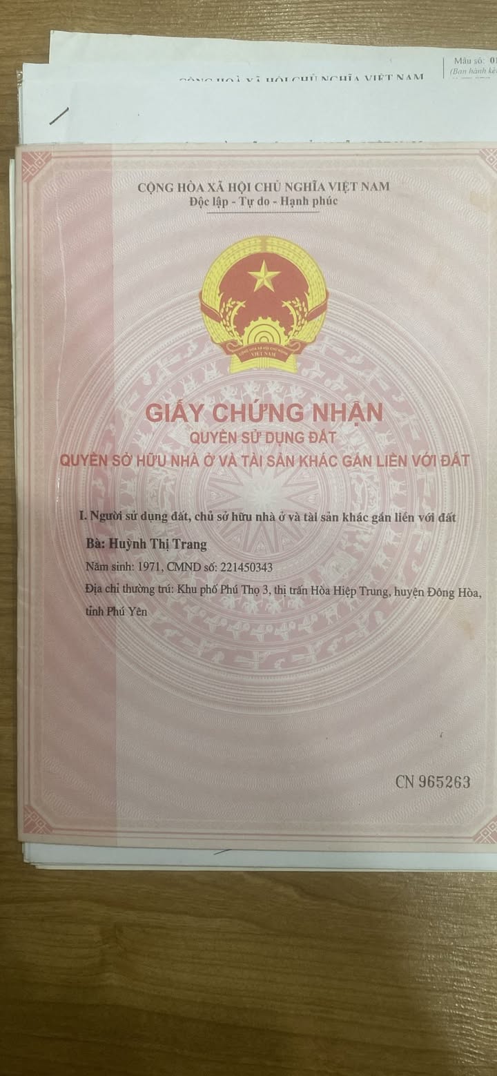 Đất ở đô thị Khu phố Phú Hòa, Đông Hòa, Phú Yên 221,4m² giá 930 triệu - Đầu tư sinh lời ngay!
