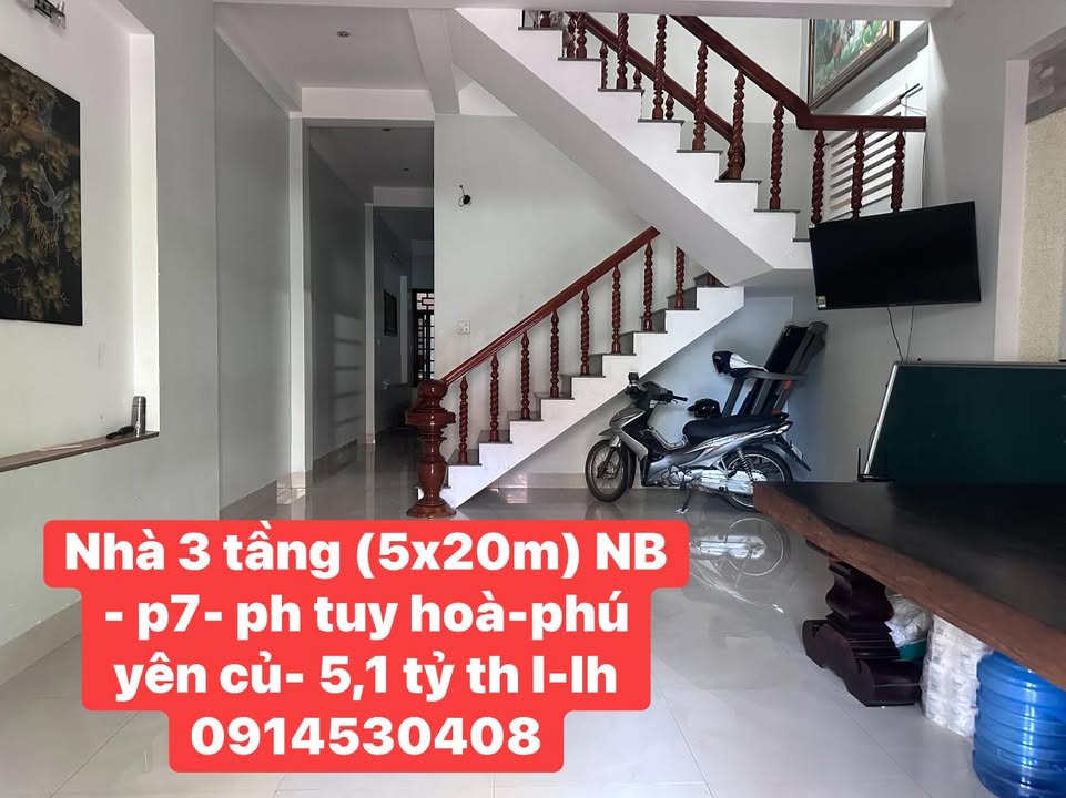 Nhà 3 tầng tại Tuy Hòa, Phú Yên 100m² giá 5.1 tỷ - Gần biển và tiện ích