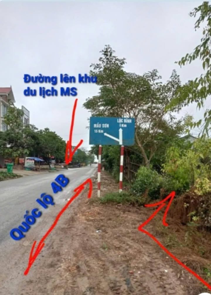 Đất mặt đường 4B Mẫu Sơn, Lộc Bình 270m² giá 950 triệu - Đầu tư sinh lời ngay!