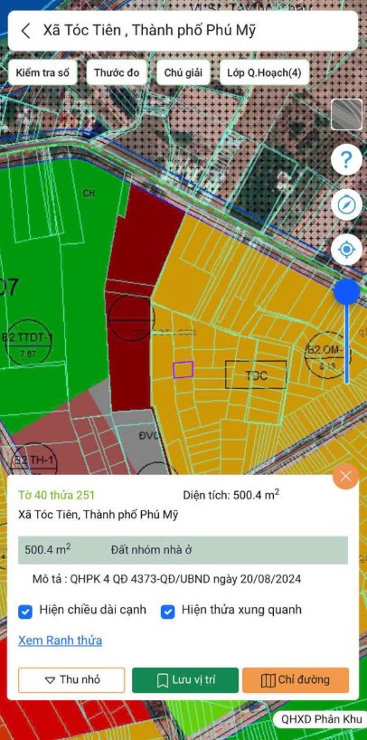 Đất nền Tóc Tiên, Phú Mỹ 500m² chỉ 790 triệu - Sổ hồng riêng chính chủ!