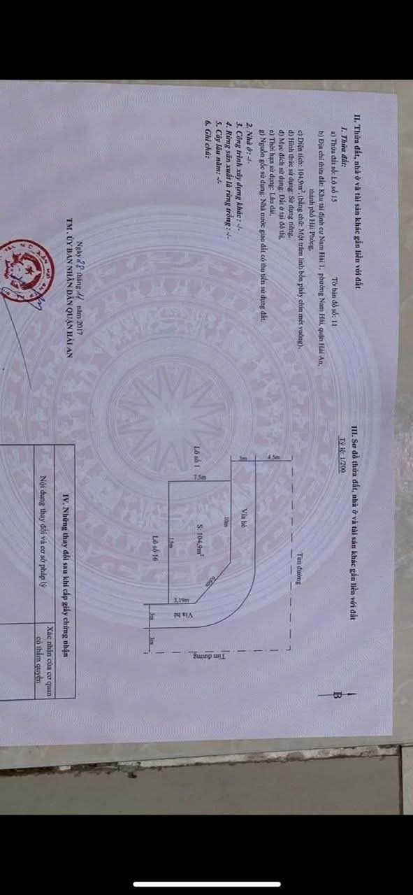 Đất lô góc TDC Nam Hải 1, Hải An 105m² giá 3.203 tỷ - Vị trí đắc địa, tiện ích xung quanh!