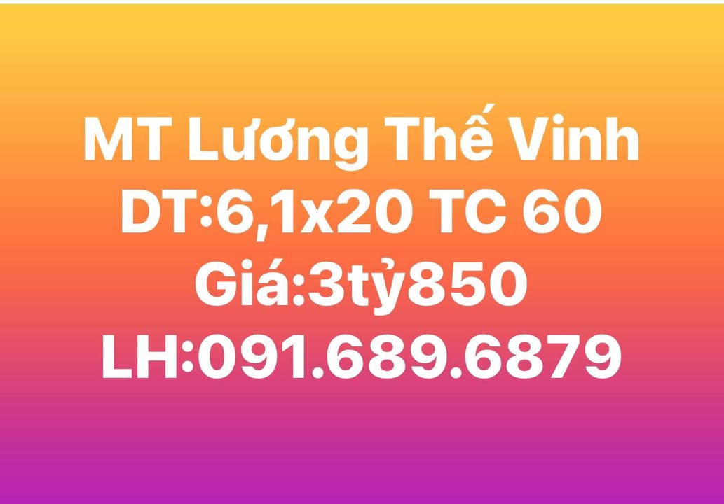 FrontHouse Lương Thế Vinh Buôn Ma Thuột 122m² giá 3.85 tỷ - Mặt tiền kinh doanh sầm uất!
