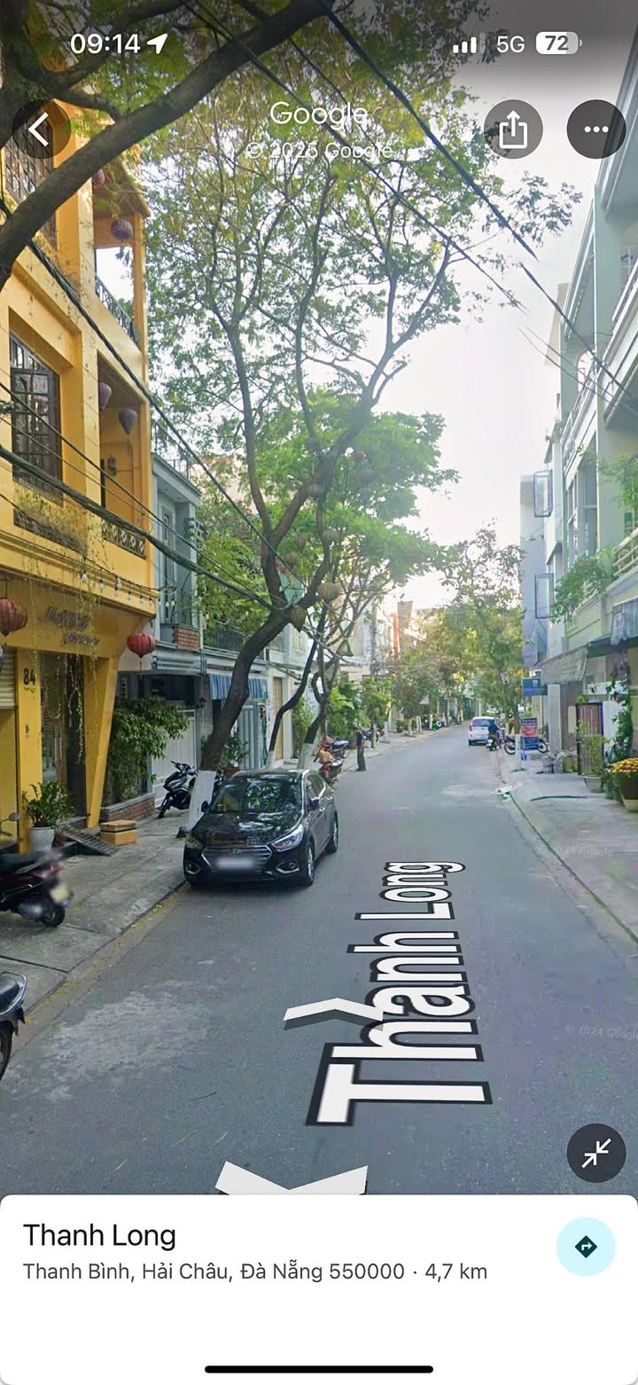 Đất nền 319m² 2 mặt tiền đường Thanh Long Hải Châu - Cơ hội đầu tư sinh lời!