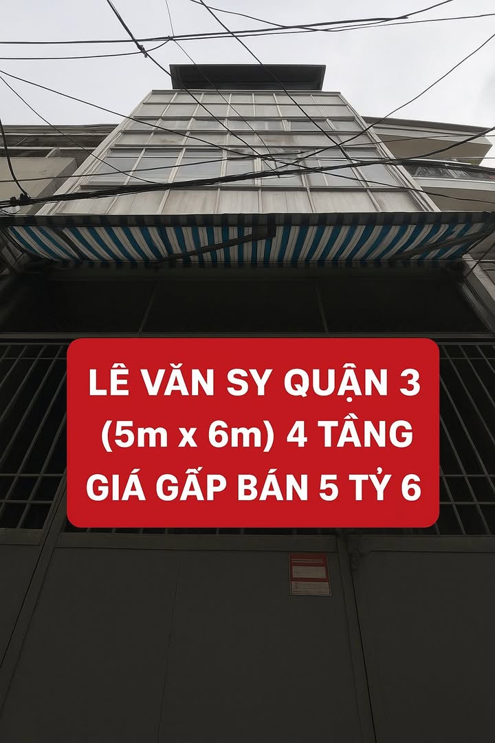 Nhà phố Lê Văn Sỹ, Q3, 30m² giá 5.6 tỷ - Đầu tư sinh lời ngay!