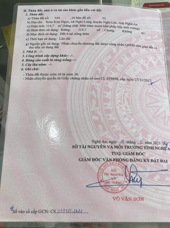 Đất Nền Nghi Long 115m² giá 800 triệu - Đầu tư tiềm năng sinh lời!