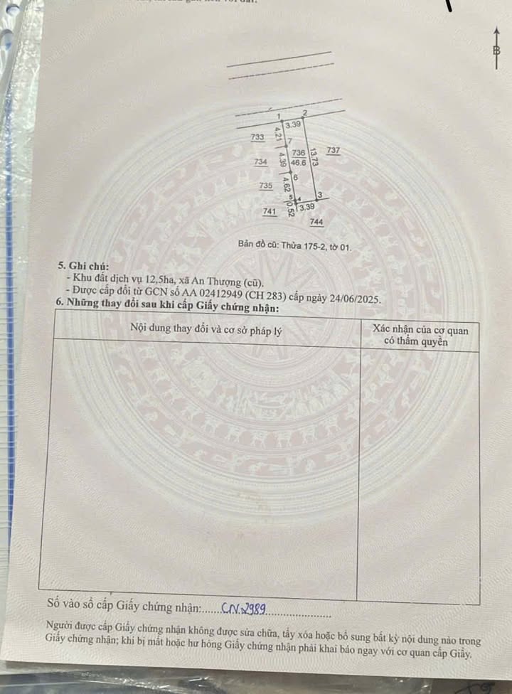 Đất dịch vụ An Thượng 46.6m² giá đầu tư - Cơ hội vàng cho nhà đầu tư!