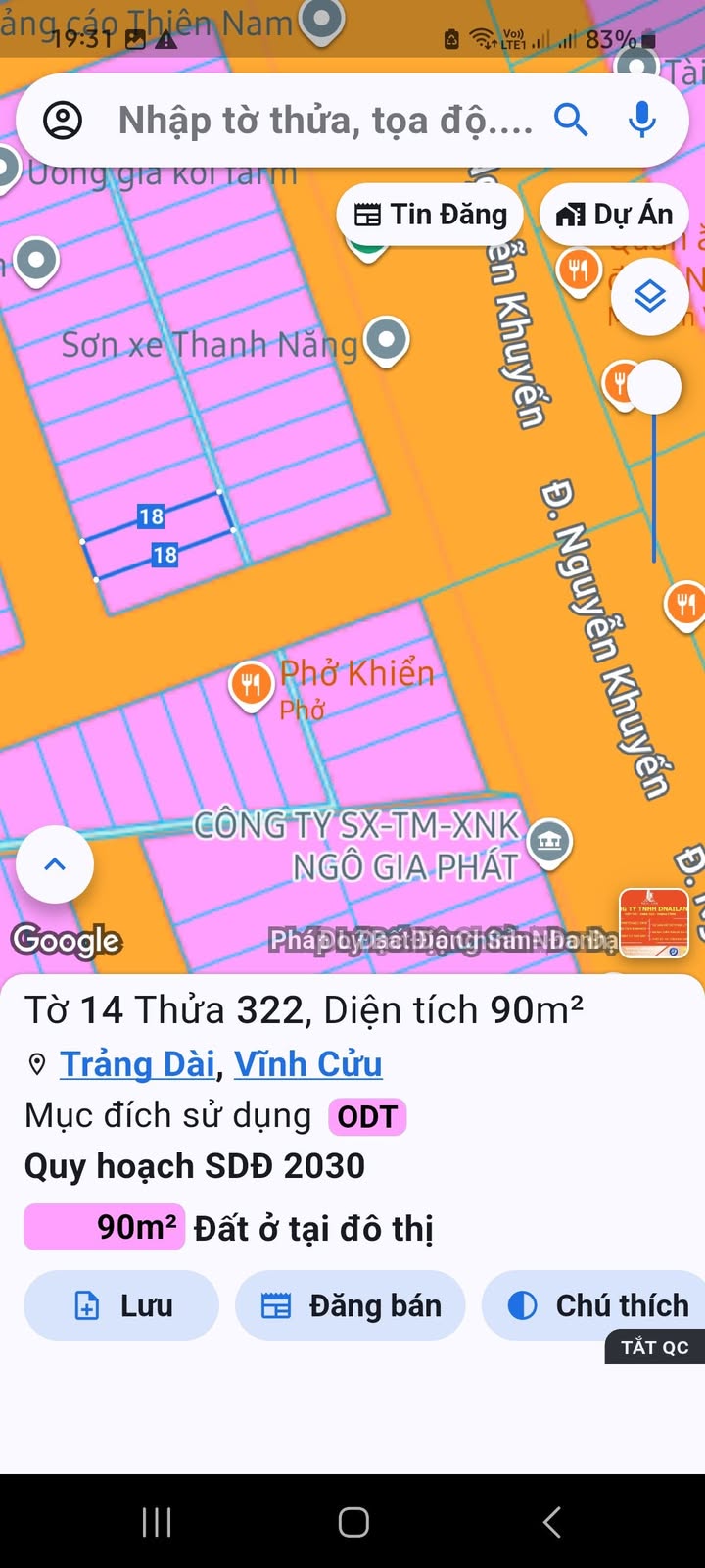 Đất thổ cư KDC Phú Gia Trảng Dài 90m² giá 3.35 tỷ - Tọa lạc vị trí đắc địa!