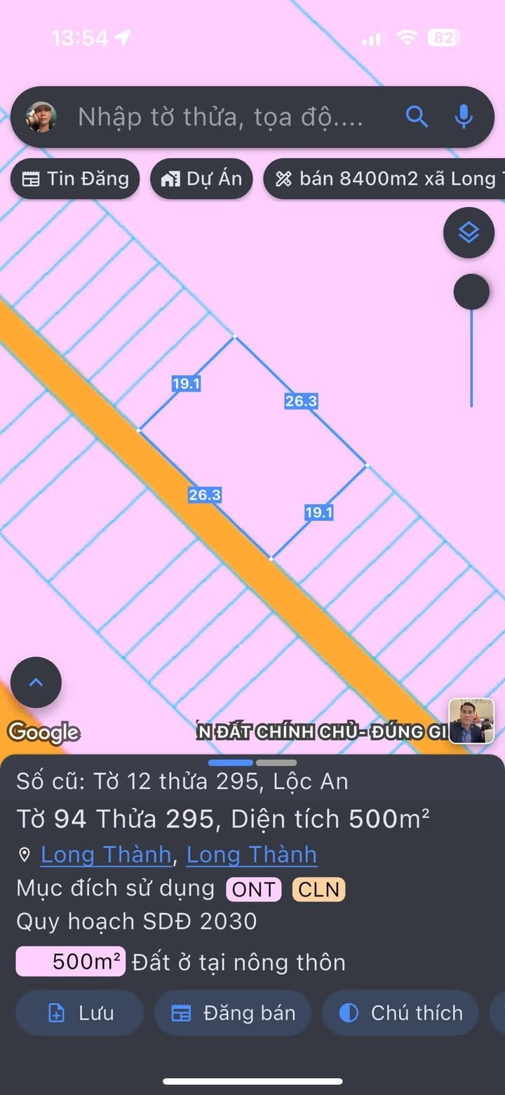 Đất nền Lộc An, Long Thành 500m² giá 6 tỷ - Sổ đỏ chính chủ, khu dân cư đông đúc!