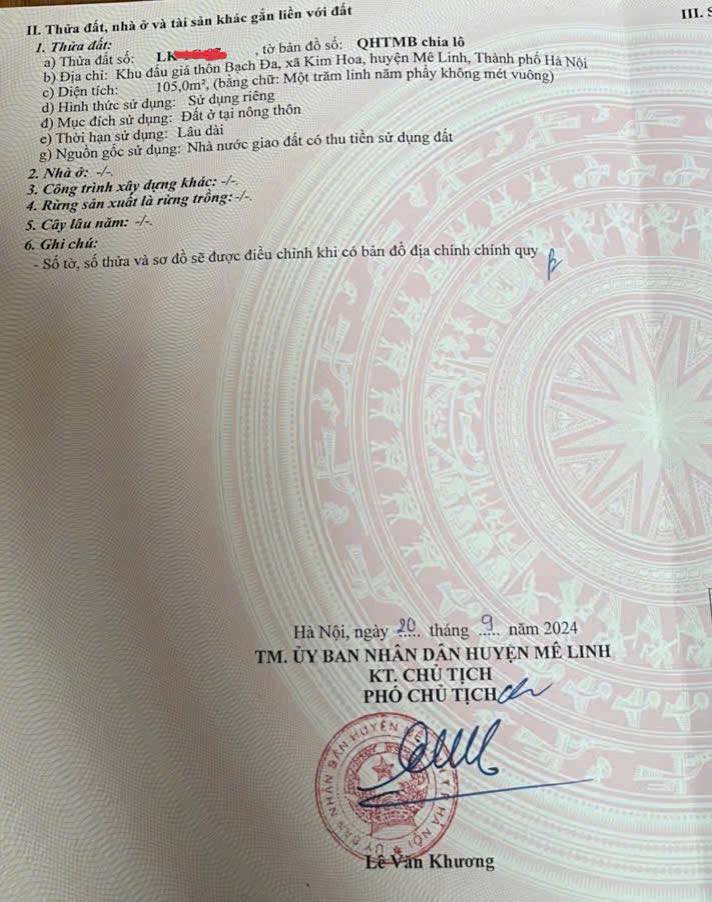 Nhà Liền kề Khu Đấu Giá Bạch Đa, Kim Hoa, 105m² giá chỉ 5.x tỷ - Kinh doanh cực tốt!