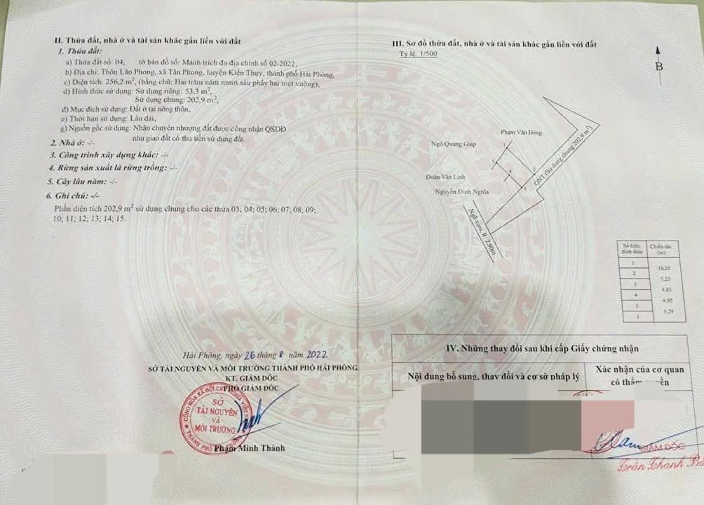 Đất nền Tân Phong, Kiến Thụy, Hải Phòng 53.3m² giá 690 triệu - Đầy đủ tiện ích xung quanh!