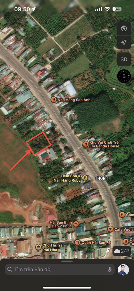 Đất mặt tiền đường lớn Phú Hòa, Chư Păh 513m² giá 1.2 tỷ - Đầu tư sinh lời ngay!