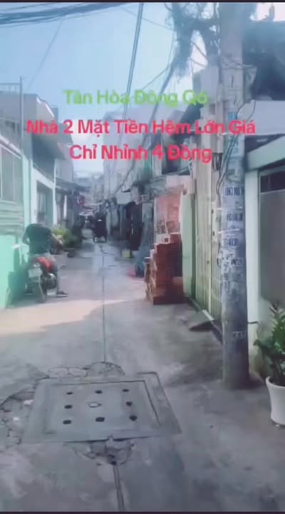 Nhà góc hẻm 205 Tân Hoà Đông, Q6, 44m² giá 3.75 tỷ - Đầu tư sinh lời!