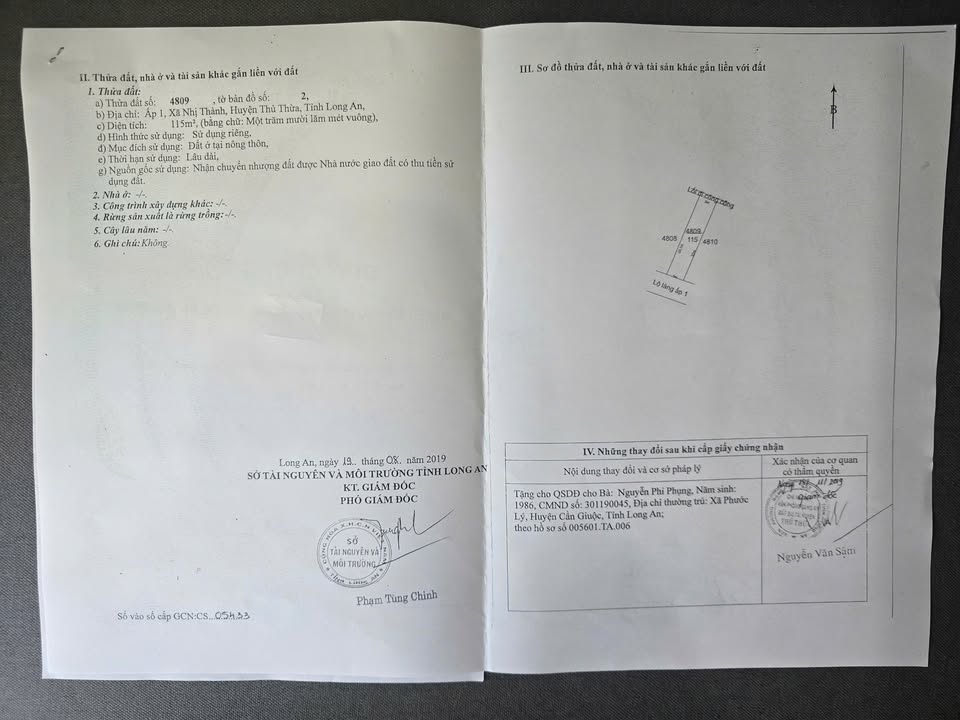 Đất thổ cư 2 lô liền kề 220m² tại Nhị Thành - Giá 1.36 tỷ, sổ đỏ chính chủ!