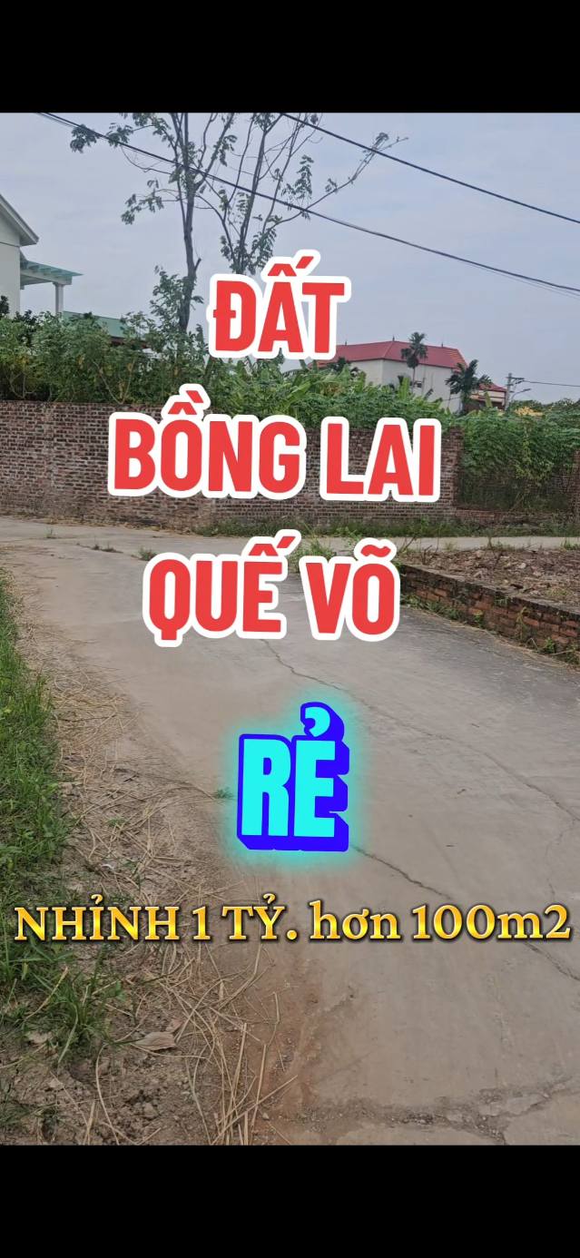 Bán đất phường Bồng Lai, Quế Võ, Bắc Ninh 100m² - Tiềm năng sinh lời vượt trội!