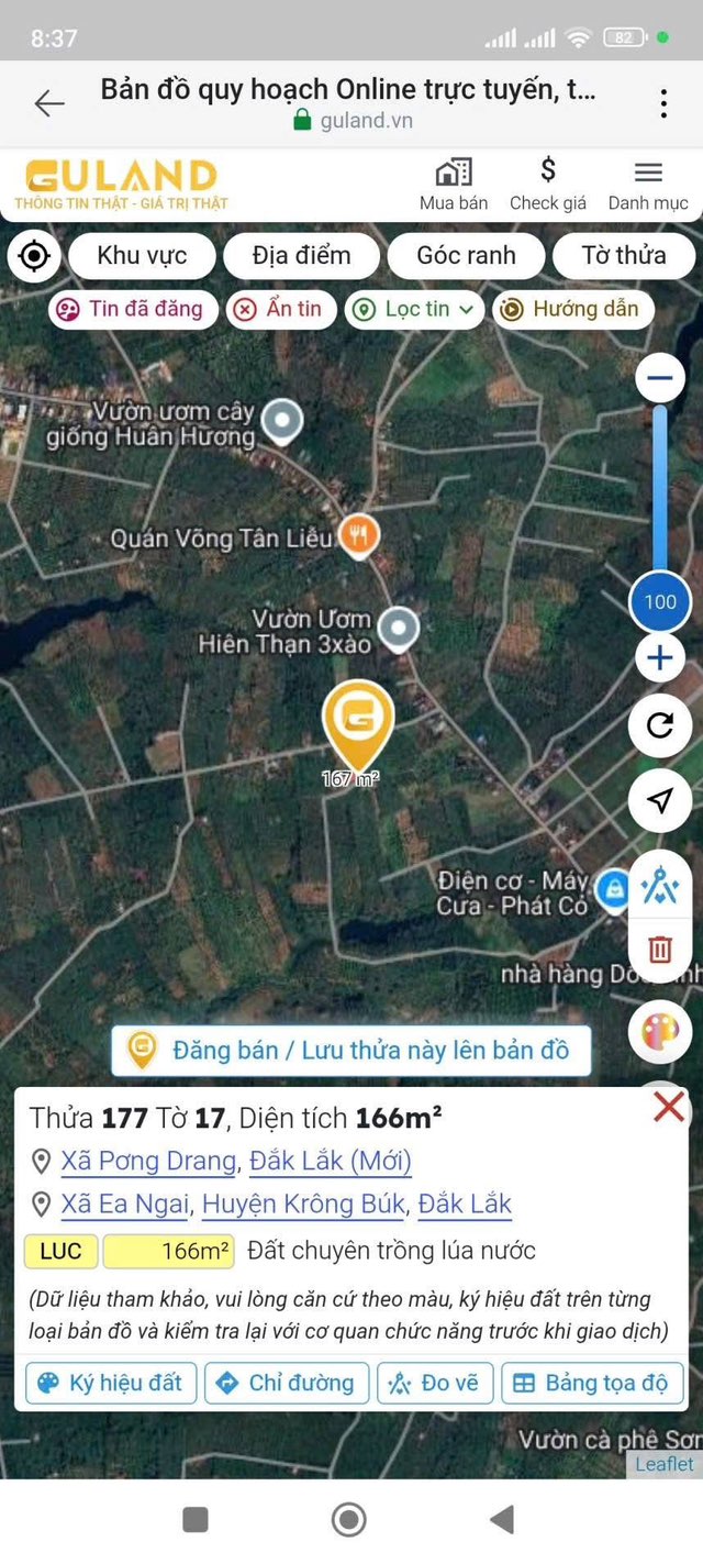 Đất thổ cư Pơng Drang, Krông Búk 165m² giá 328 triệu - Gần Quốc lộ 29!