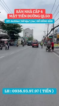 Nhà cấp 4 mặt tiền QL50 Bình Chánh 180m² giá 11.8 tỷ - Đầu tư sinh lời ngay!