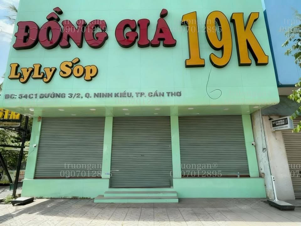 Cho thuê mặt bằng Ninh Kiều 500m² giá 100 triệu - Mặt tiền đường 3/2 gần Đại học Cần Thơ!