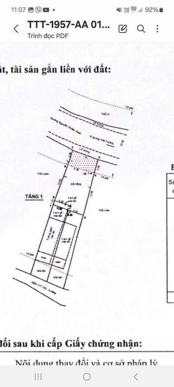 Đất nền Hóc Môn mặt tiền Nguyễn Thị Sáu 128m² giá 6.2 tỷ - Đầu tư sinh lời ngay!
