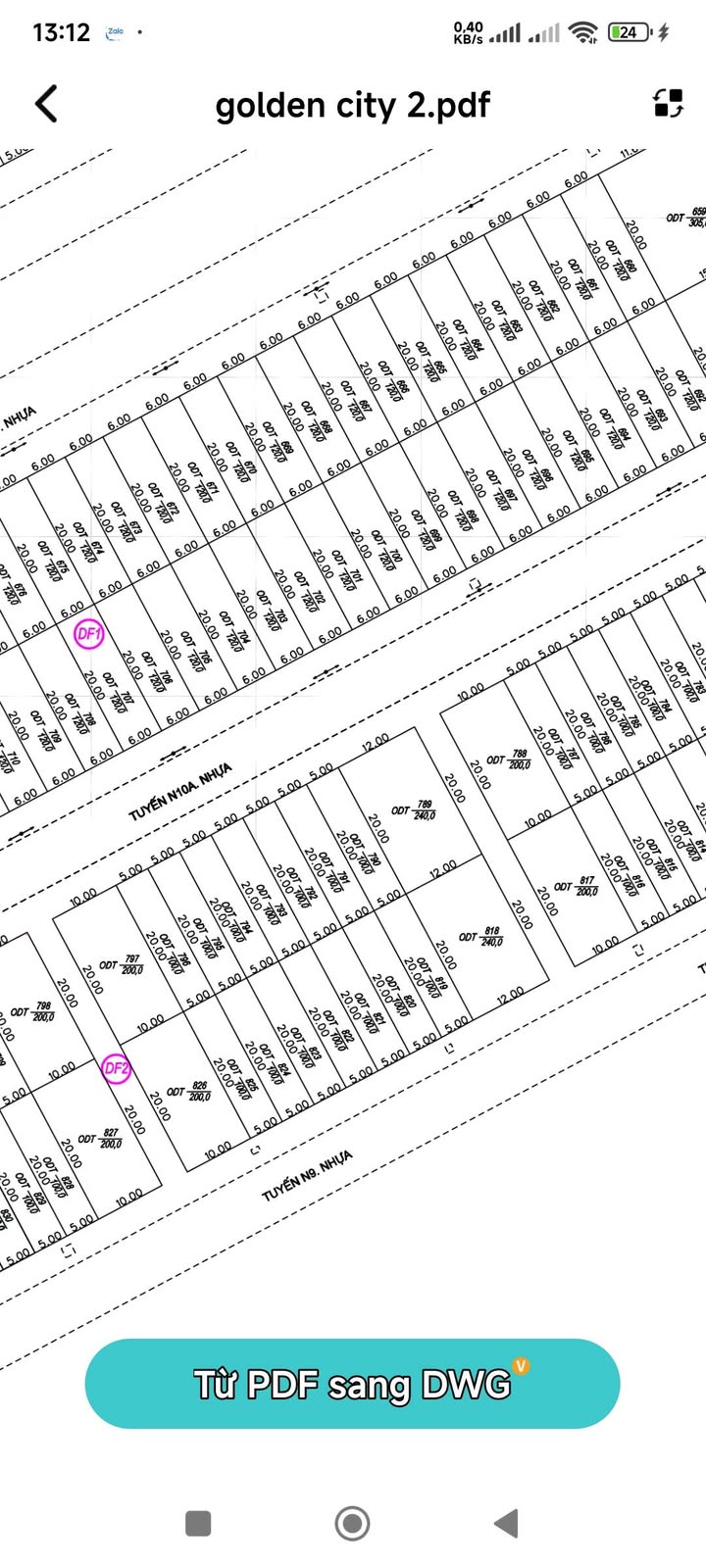 Đất nền Golden City Long Xuyên 100m² giá 2.4 tỷ - Hướng Đông Nam thuận lợi!