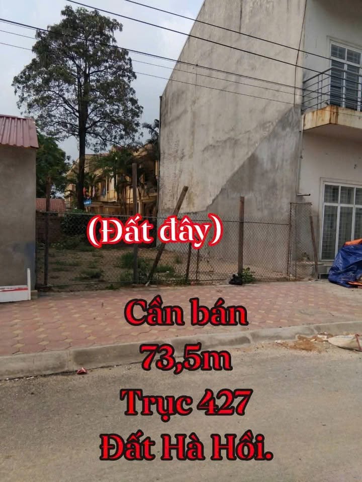 Đất mặt tiền đường 427, xã Hà Hồi 74m² giá 2.352 tỷ - Cơ hội đầu tư hấp dẫn!