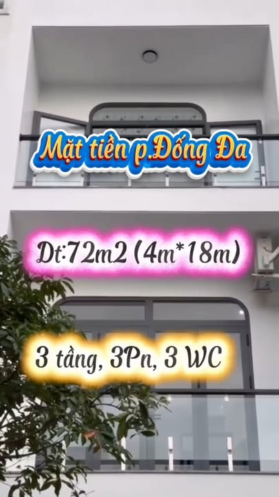 Bán nhà mặt tiền Đống Đa, Quy Nhơn 72m² giá 4 tỷ - Pháp lý sổ đỏ chính chủ!