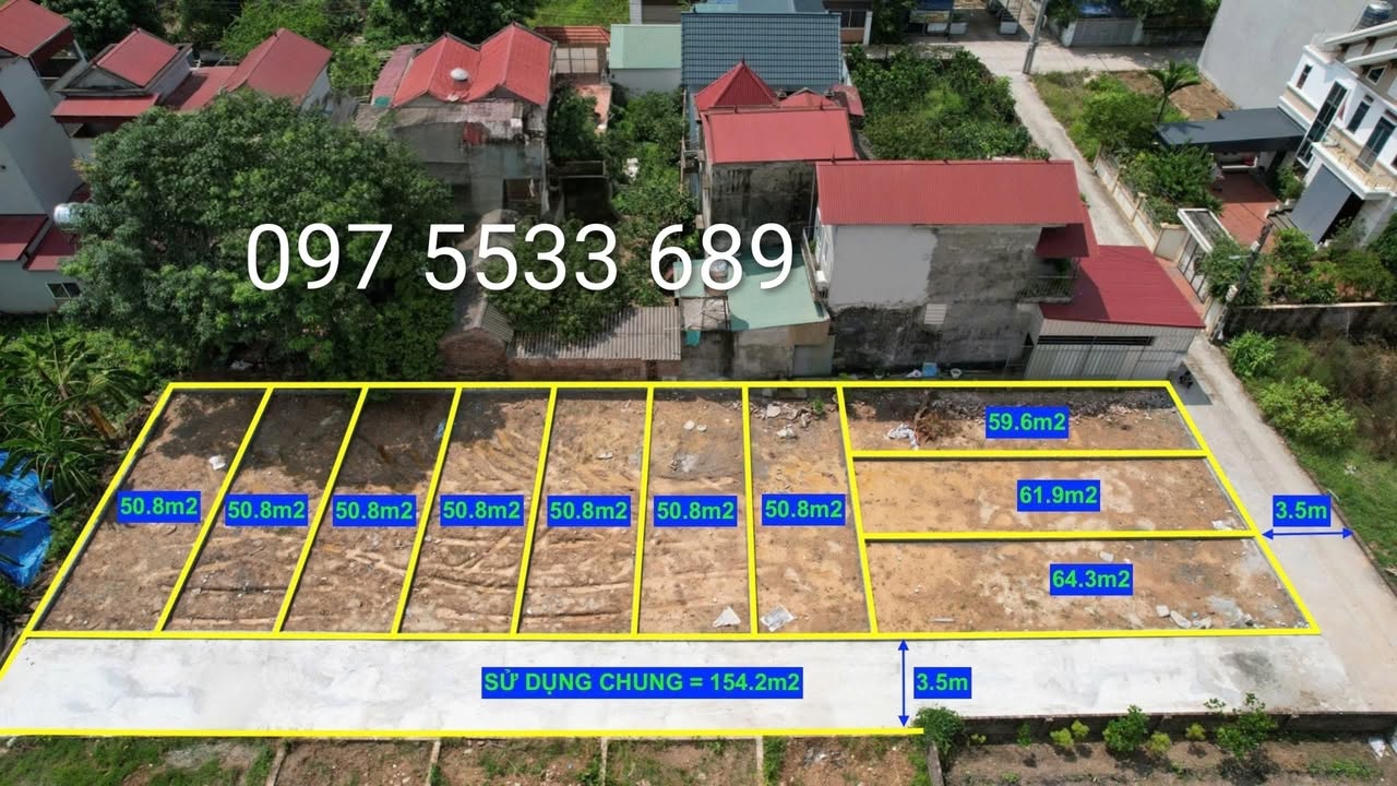 Đất nền Quang Minh Mê Linh 51m² giá 2 tỷ - Cơ hội đầu tư hiếm có!