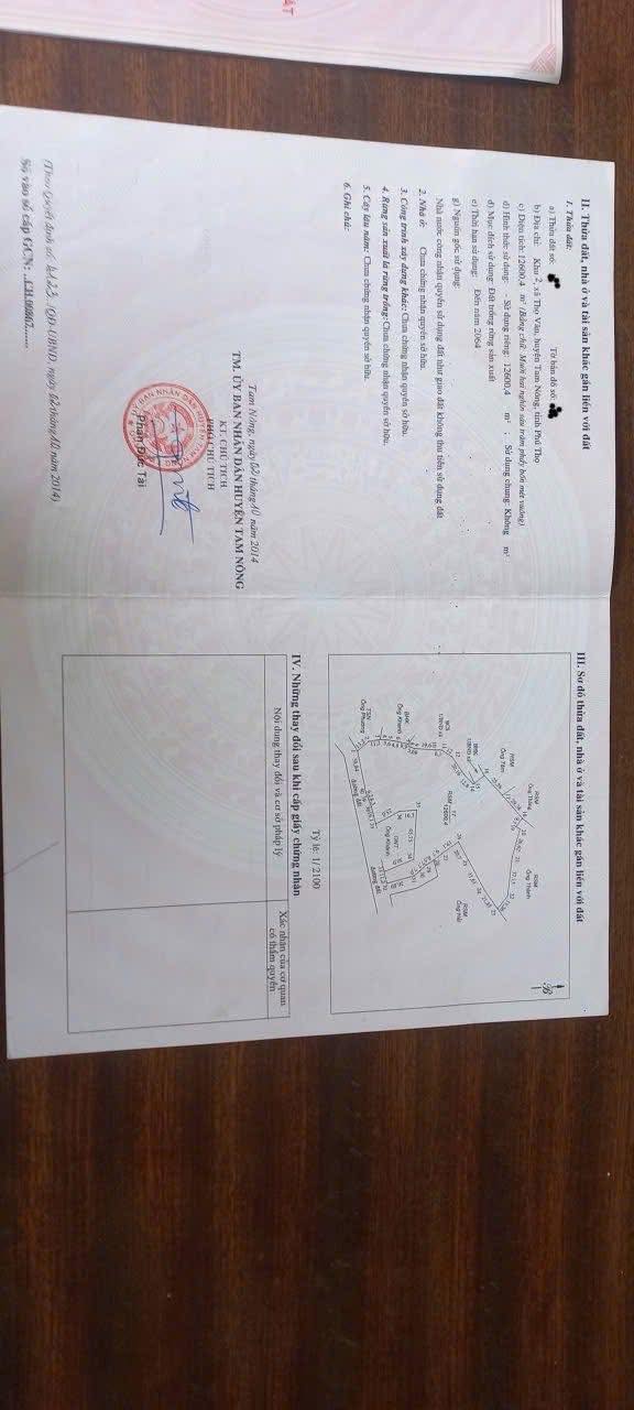 Đất nền Farm Thọ Văn - Tam Nông 14.200m² giá thỏa thuận - Cơ hội đầu tư tuyệt vời!