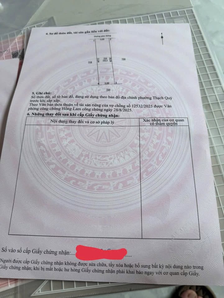 Đất thổ cư 103m² ở đường Nguyễn Trung Thiên, Thạch Quý, Hà Tĩnh - Giá chỉ 2.6 tỷ!