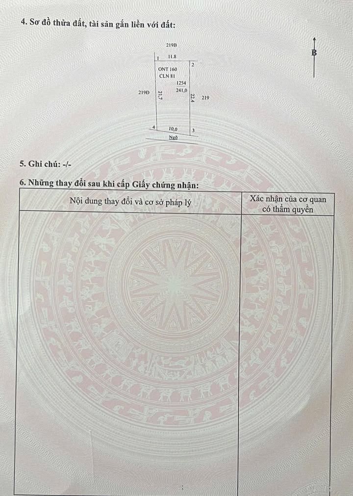 Đất thổ cư xã Nghĩa Lâm 220m² giá 800 triệu - Vị trí đắc địa gần chợ!