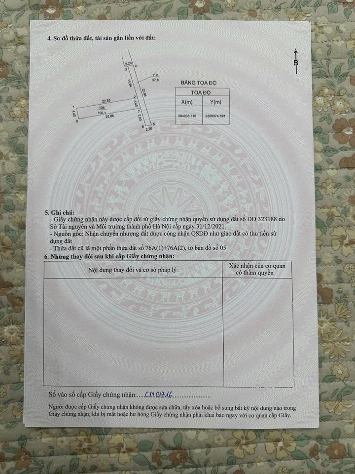 Đất thổ cư Hồng Vân, Thường Tín 101m² giá 3.979 tỷ - Ô tô vào tận nơi!