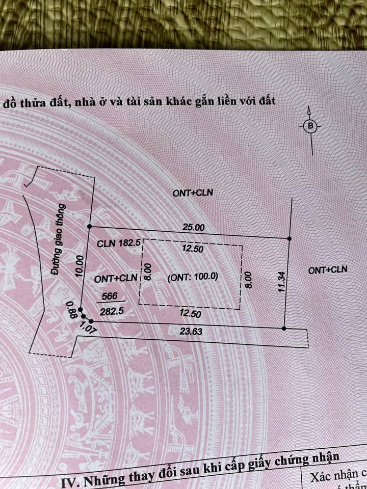 Đất thổ cư 282m² xã Lan Giới, Tân Yên - Mặt tiền rộng, giá chỉ 9xx triệu!