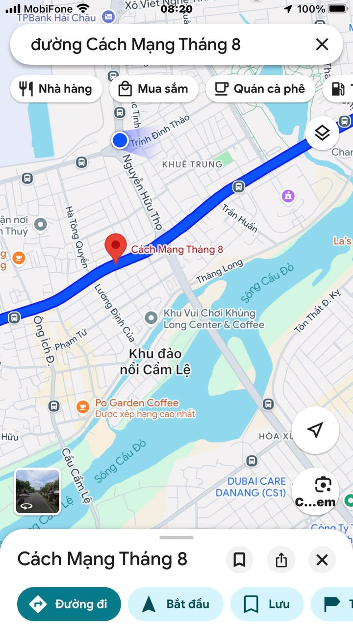 Bán đất mặt tiền đường Cách Mạng Tháng 8, Đà Nẵng 85m² giá 8 tỷ - Đầu tư sinh lời ngay!