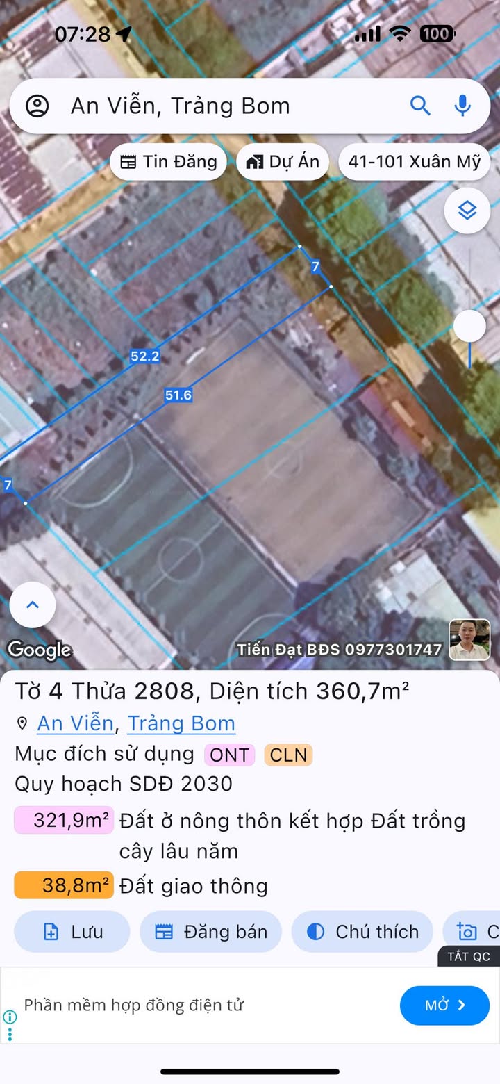 Đất nền An Viễn Trảng Bom 350m² giá chỉ 2.5 tỷ - Đầu tư sinh lời ngay!