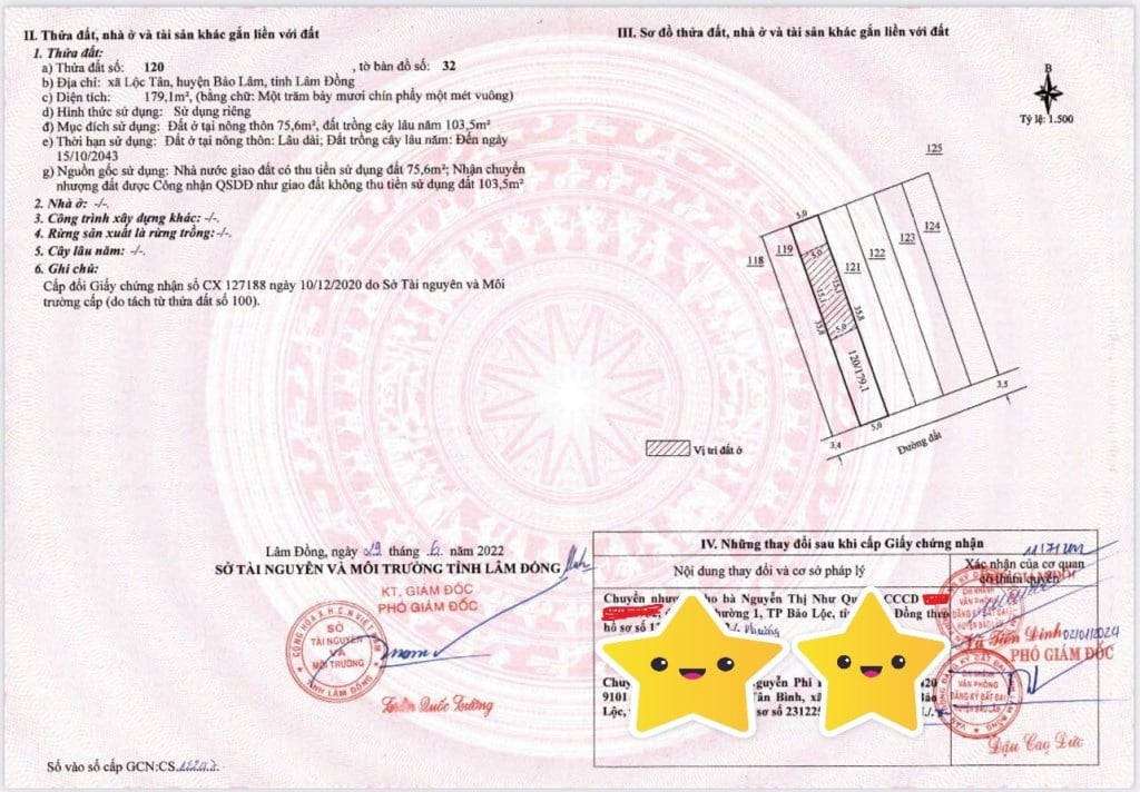 Lô đất Bảo Lộc 179.1m² giá 980 triệu - Sổ hồng riêng, sở hữu lâu dài!