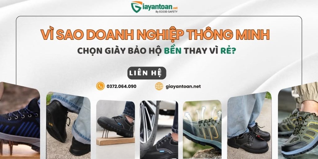 Giày bảo hộ lao động Hải Phòng - Giải pháp an toàn cho công nhân cảng biển