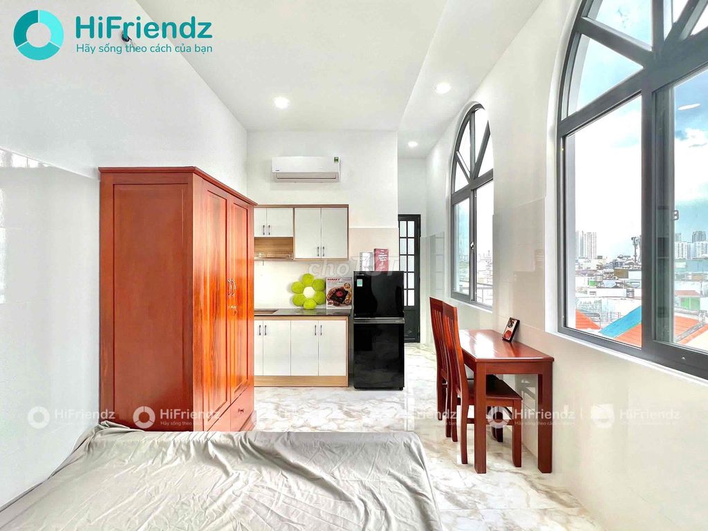 Căn hộ mini 25m² Nguyễn Thị Tần giá 6.3 triệu - Full nội thất, thang máy