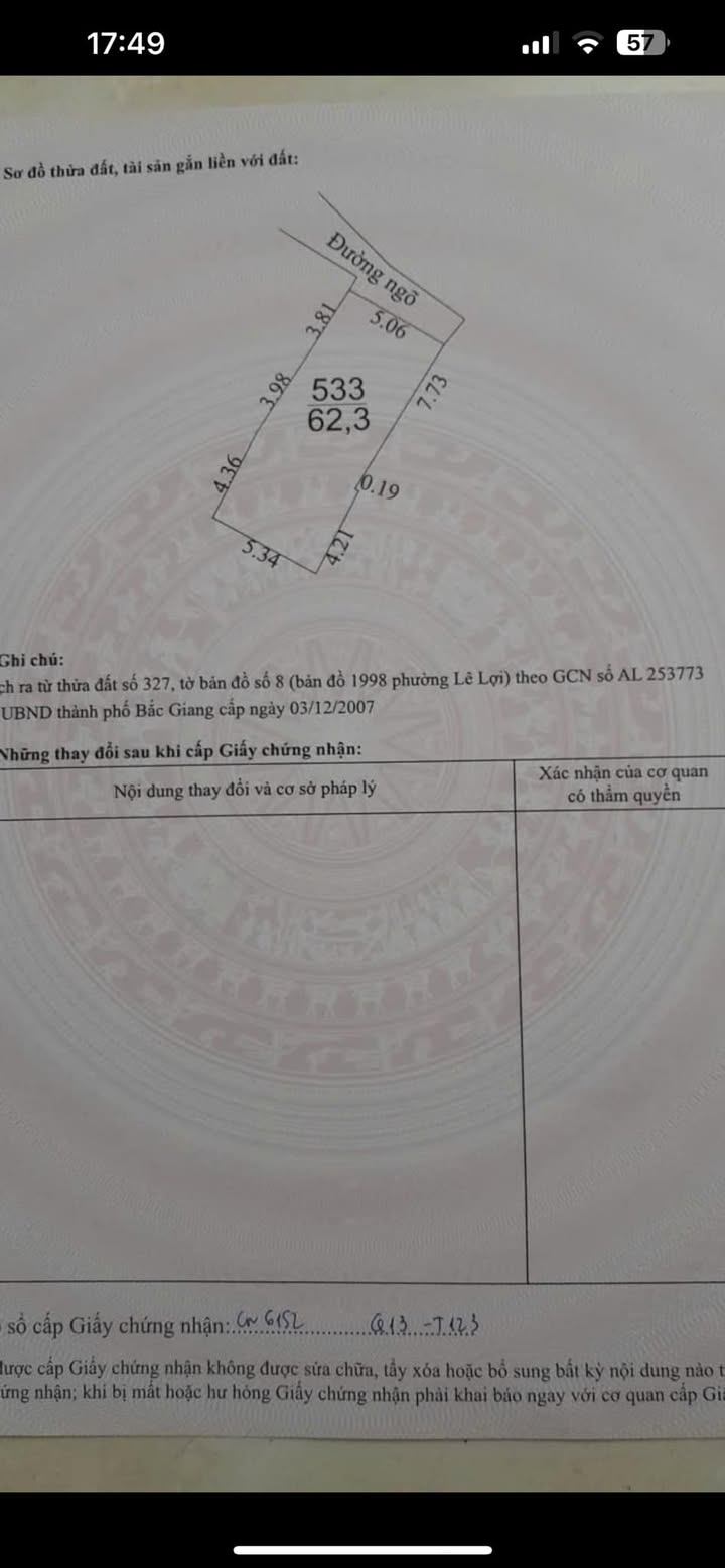 Đất nền Lê Lợi, Bắc Ninh 62m² giá 2 tỷ - Tiềm năng đầu tư tuyệt vời!