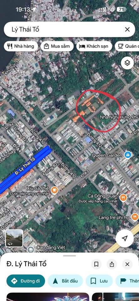 Đất nền mặt tiền Lý Thái Tổ, KDC Hưng Phú, Cần Thơ - Tiềm năng tăng giá cao