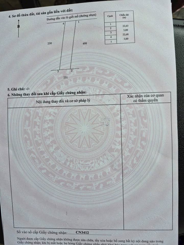 Đất MẶT TIỀN ấp Sa Bình, Long Đức, 113m² giá 550 triệu - Giao dịch nhanh chóng!