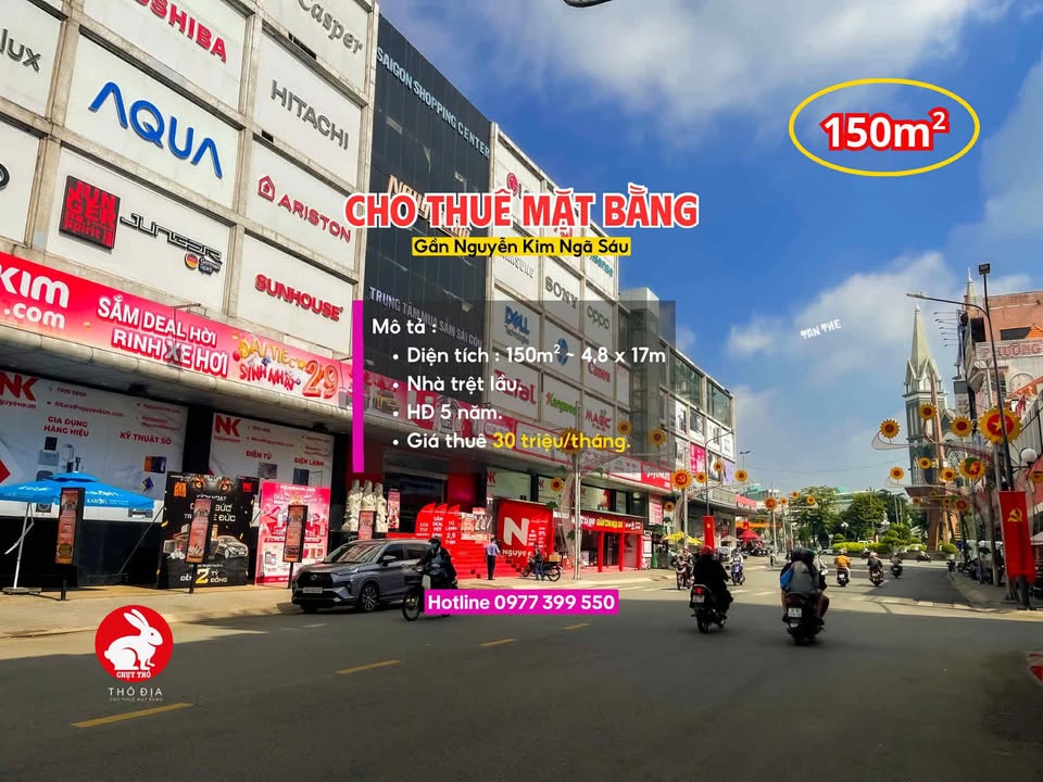 Cho thuê mặt bằng nhà trệt lầu 150m² - Khu Ngã Sáu Chùa Bà, Bình Dương