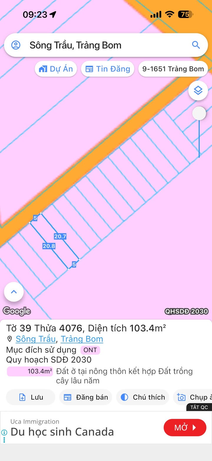 Đất thổ cư ấp 5 xã Trảng Bom 100m² giá 899 triệu - Sổ riêng, tiện ích đầy đủ!