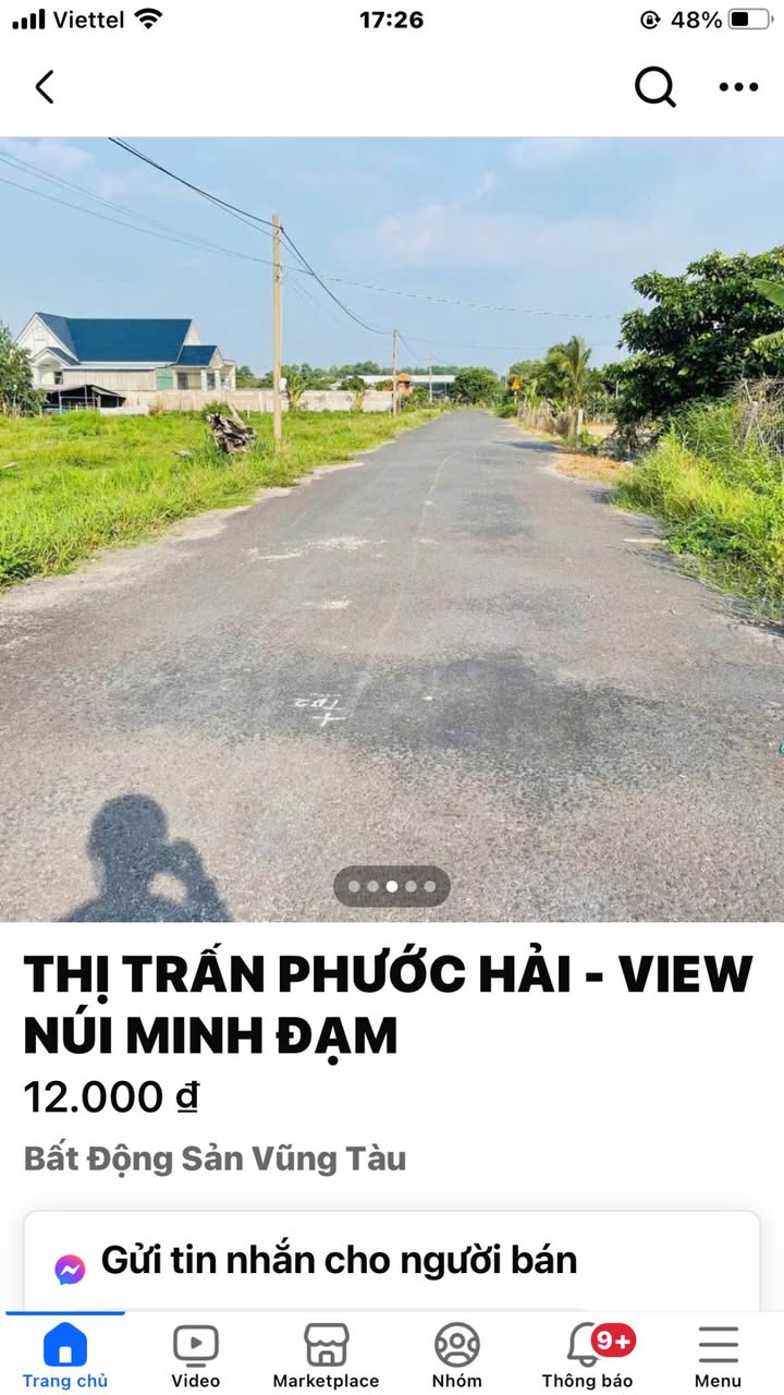 Đất nền Phước Hải Bà Rịa - Vũng Tàu 4873m² giá 12 tỷ - View núi Minh Đạm tuyệt đẹp!