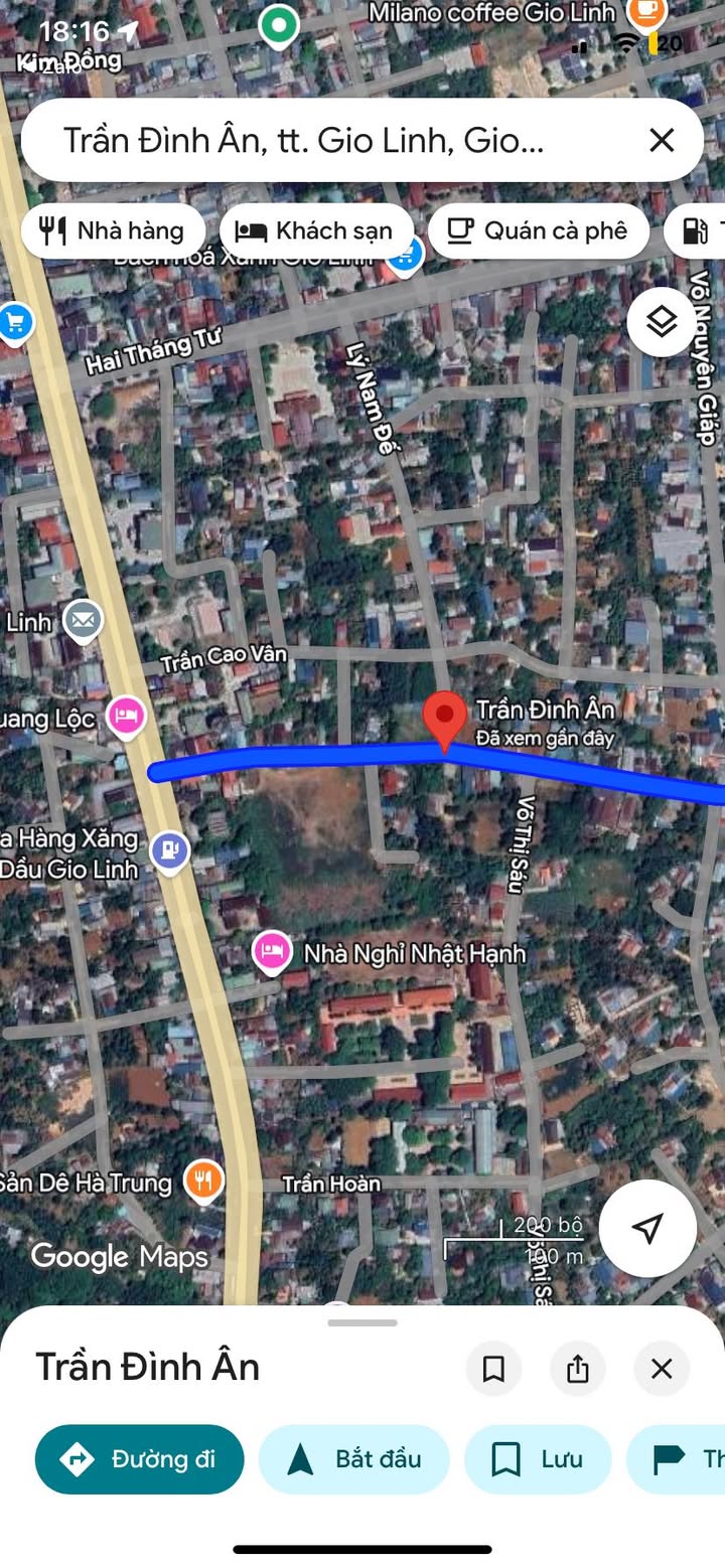 Lô đất 120m² đường Trần Đình Ân, Gio Linh - Giá chỉ 700 triệu!