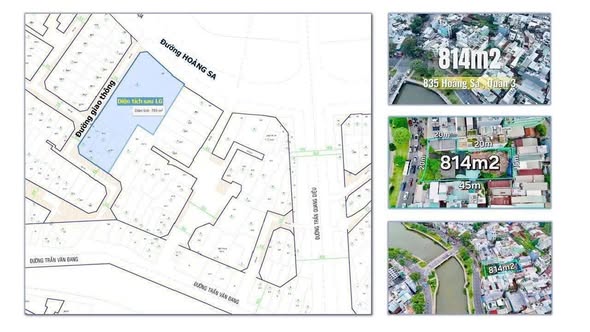 Đất góc 3 mặt tiền Hoàng Sa, quận 3 - Diện tích 814m² giá 350 tỷ - Cơ hội đầu tư vàng!