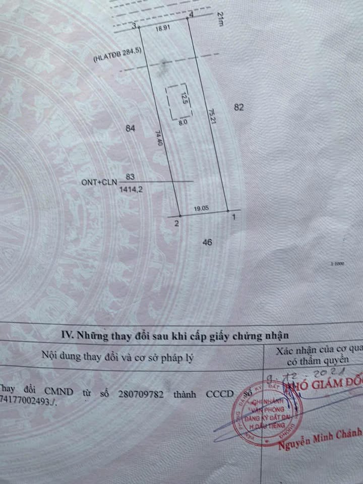 Đất nền mặt tiền DT750 Dầu Tiếng 1425m² giá 3 tỷ - Cơ hội đầu tư tuyệt vời!