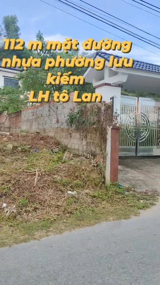 Đất mặt đường trục chính Lưu Kiếm 112m² giá 1.45 tỷ - Cơ hội đầu tư tuyệt vời!